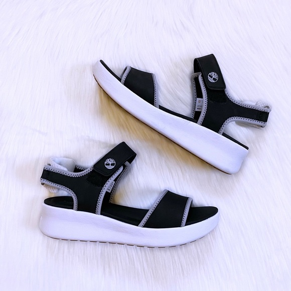 Timberland Women’s Black Los Angeles Wind Sporty Slingback Sandals - Picture 1 of 8